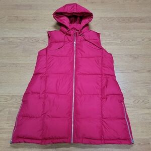 Maurices Red Long Puffer Vest